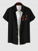 Cherry Print Plus Size Matching Set For Couples -  