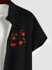 Cherry Print Plus Size Matching Set For Couples -  