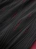 Gothic Plus Size Revit Lace Trim Grommets Ribbon Cut Out Ribbed Skirt -  