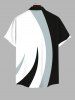 Cat Colorblock Print Plus Size Matching Set For Couples -  