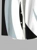 Cat Colorblock Print Plus Size Matching Set For Couples -  