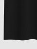 Men's Waves Photo Frame Letters Print T-shirt -  