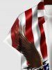 Patriotic American Flag Eagle Ripped Glitter 3D Print Plus Size Matching Outfit For Couples -  
