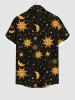 Sun Moon Stars Galaxy Print Plus Size Matching Set For Couples -  