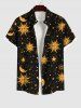 Sun Moon Stars Galaxy Print Plus Size Matching Set For Couples -  