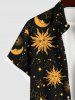 Sun Moon Stars Galaxy Print Plus Size Matching Set For Couples -  