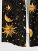 Sun Moon Stars Galaxy Print Plus Size Matching Set For Couples -  