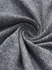 Legging Capri Chiné Jointif Fleuri en Dentelle Grande Taille à Lacets - Gris L | US 12