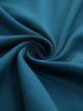 Plus Size Twist Ruffles Ruched Heart Buckle Chiffon Embossed Glitter Textured Blouse -  