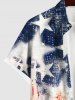 Patriotic American Flag Graffiri Faux Crocodile 3D Print Plus Size Matching Set For Couples -  