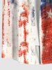 Patriotic American Flag Graffiri Faux Crocodile 3D Print Plus Size Matching Set For Couples -  