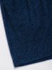Short de Base Décontracté en Tissu en Couleur Unie à Cordon - Bleu de Minuit S