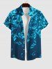 Ombre Music Symbol Print Plus Size Matching Set For Couples -  