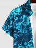 Ombre Music Symbol Print Plus Size Matching Set For Couples -  