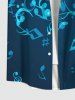 Ombre Music Symbol Print Plus Size Matching Set For Couples -  