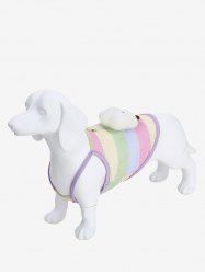 Pet's Colorful Candy Color Striped Cloud Decor Camisole Top -  