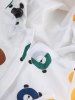 Per's Colorful Bears Print Adjustable Toggle Drawstring Ears Hooded Raincoat -  