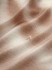 Plus Size Letters Printed Ripped Braided Strap Buckle Grommet Ombre Top -  