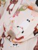 Per's Colorful Animals Zoo Print Adjustable Toggle Drawstring Ears Hooded Raincoat -  