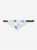 Pet's Colorful Letters Print Push Buckle Reflective Waterproof Bandana Bib -  