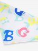 Pet's Colorful Letters Print Push Buckle Reflective Waterproof Bandana Bib -  