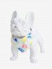 Pet's Colorful Letters Print Push Buckle Reflective Waterproof Bandana Bib -  