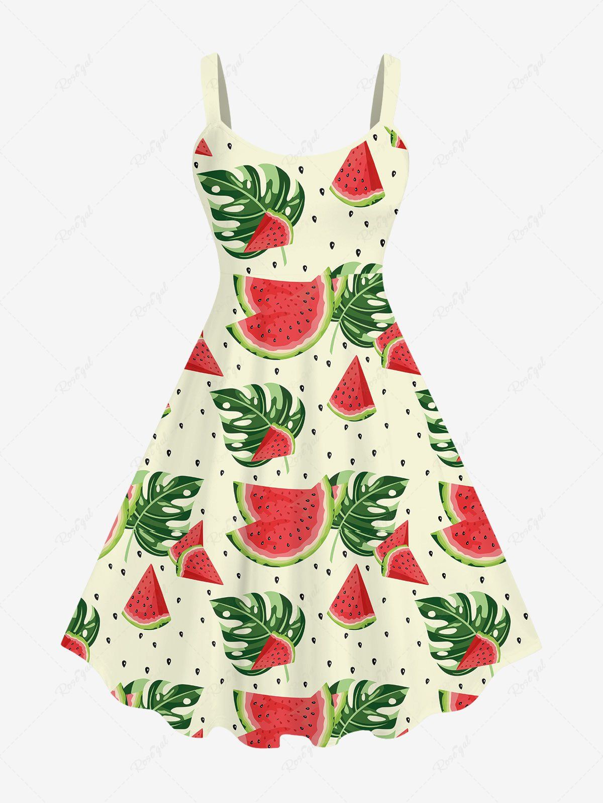 knee length dresses for ladies Watermelon Girl Outfit – Artista Prop Shop main image 1
