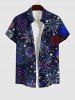 Patriotic American Flag Fireworks Print Plus Size Matching Outfit For Couples -  