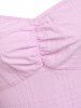 Ruched Handkerchief Tank Top -  