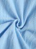 Men's Cable Jacquard Textured Solid Color Short Sleeves Shirt -  