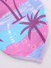 Pet's Coconut Tree Bubble Colorblock Print Hawaii Bandana -  