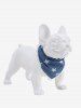 Pet's Star Denim 3D Print Lace Trim Bandana -  