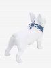 Pet's Star Denim 3D Print Lace Trim Bandana -  