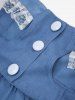 Pet's Pineapple Lace Trim Appliques Buttons Dress -  