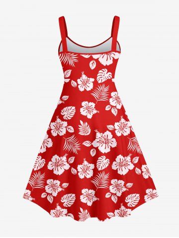 Flower Coconut Leaves Print Hawaii Dog And Owner Matching Outfits