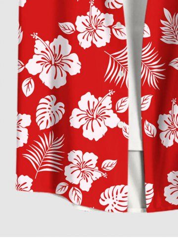 Flower Coconut Leaves Print Hawaii Dog And Owner Matching Outfits