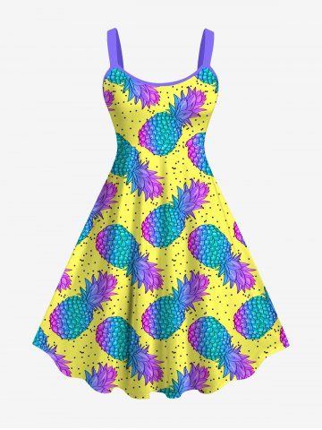 Pineapple Pin Dot Print Hawaii Dog And Owner Matching Outfits