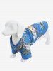 Pet's Turn-down Collar Coconut Tree Pineapple Floral Print Hawaii Button Shirt -  