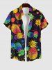 Pineapple Paint Splatter Print Hawaii Dog and Owner Matching Outfits -  