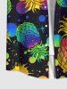 Pineapple Paint Splatter Print Hawaii Dog and Owner Matching Outfits -  