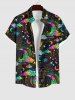 Colorful Ombre Moon Star Cloud Galaxy Halo Print Plus Size Matching Set For Couples -  