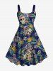 Skulls Coconut Tree Leaf Flower Print Hawaii Dog And Owner Matching Outfits -  