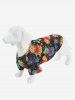 Pet's Pineapple Paint Splatter Print Hollow Out T-shirt -  
