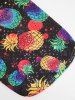 Pet's Pineapple Paint Splatter Print Hollow Out T-shirt -  