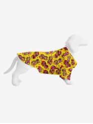 Chemise Animal Domestique Imprimé à Pois - Jaune S