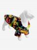 Ombre Galaxy Sun Coconut Tree Print Hawaii Dog and Owner Matching Outfits -  