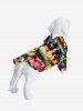 Ombre Galaxy Sun Coconut Tree Print Hawaii Dog and Owner Matching Outfits -  