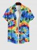 Spiral Watercolor Tie Dye Cat Paw Print Hawaii Dog And Owner Matching Outfits -  