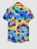 Spiral Watercolor Tie Dye Cat Paw Print Hawaii Dog And Owner Matching Outfits -  