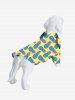 Pet's Turn-down Ombre Pineapple Pin Dot Print Hawaii Button Shirt -  